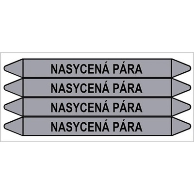 Značení potrubí, nasycená pára,4 ks, 250 × 26 mm PZ 009537