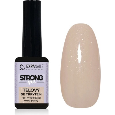 Expa nails Uv Led modelovací vícefázový gel strong tělový třpyt 11 ml