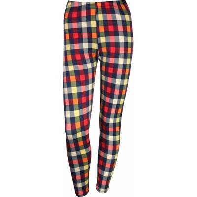 Cube Color 970 kostkované pružné legíny vícebarevná