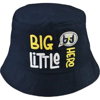 Letní jarní klobouček Baby Nellys Big Little Hero granát