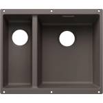BLANCO Subline 340/160 - Мивка от Silgranit, 53x40 см, мивка отдясно, сиво „вулкан 527811 (527811) Мивка за вграждане