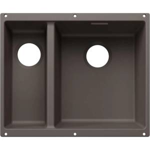BLANCO Subline 340/160 - Мивка от Silgranit, 53x40 см, мивка отдясно, сиво „вулкан 527811 (527811) Мивка за вграждане