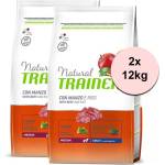 Natural Trainer Natural Adult Medium, говеждо и ориз 2 x 12кг