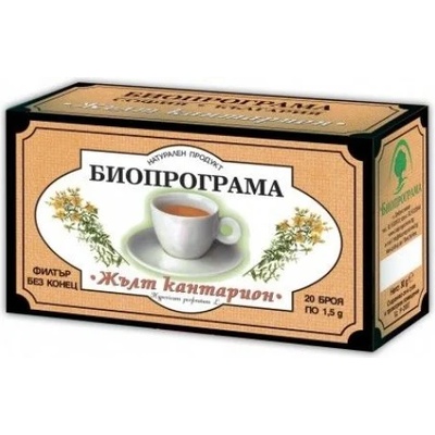 Биопрограма Чай Жълт Кантарион Биопрограма 20 бр