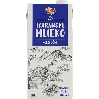 Tami Tatranské polotučné mlieko 1 l