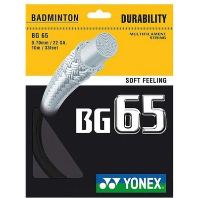 Yonex Корда за бадминтон Yonex BG 65 (10 m) - black