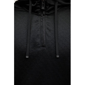 Giorgio Armani Суичър Armani Exchange мъжки в черно с качулка с изчистен дизайн XM001355 AF16259 (XM001355.AF16259)