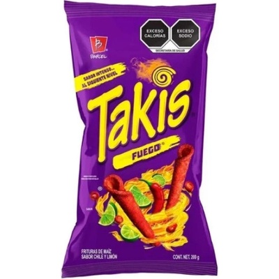 Takis Fuego Hot Chilli Pepper&Lime Tortila Chips 90 g