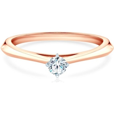 Savicki Zásnubný prsteň The Light dvojfarebné zlato laboratórny diamant DL R1 2 LAB RB