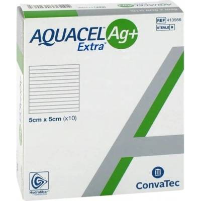 ConvaTec AQUACEL Ag+ Extra 5 cm x 5 cm 10 ks