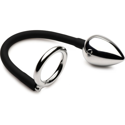 Master Series Tug + Plug Cock & Ball Ring with Anal Plug