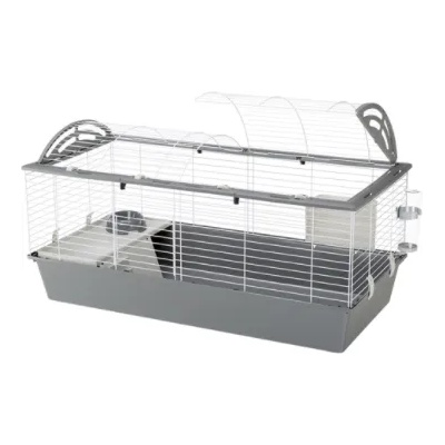 Ferplast - Cage Casita 120 - Оборудвана клетка за зайци, морски свинчета и други гризачи - 119 х 58 х 61 см