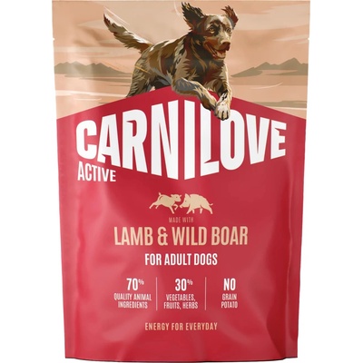 Carnilove Active Dog Made with Lamb & Wild Boar for Adult All Breeds 1,5 kg