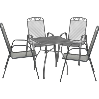 Greemotion Záhradná súprava Toulouse (stôl + 4 stohovacie stoličky, 70 x 74 x 70 cm) (100399381)