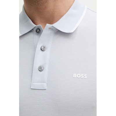 BOSS Памучна тениска с яка boss (50494697)