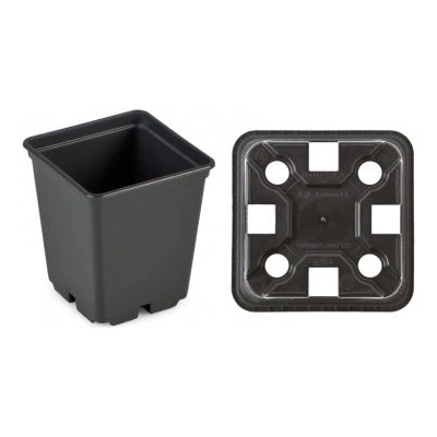 IPP Teku čtyřhranný květináč 7x7x8 cm objem 250ml
