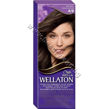 Wella Боя за коса Wellaton Intense Color Cream, 4/0 Brown, p/n WE-3000046 - Трайна крем-боя за коса за наситен цвят, кафява (WE-3000046)