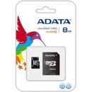 Pamäťové karty ADATA microSDHC 8GB + adapter AUSDH8GCL4-RA1