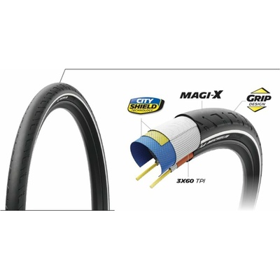 MICHELIN CITY STREET 700x35C COMPETITION LINE KEVLAR TS E-50 (249434)