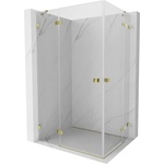 Mexen Lunar Duo душ кабина с врати, лява 115 x 70 см, прозрачна, златна - 834-115L-070P-50-00 (834-115L-070P-50-00)