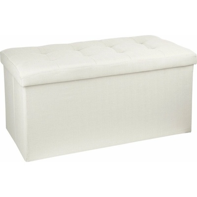 Atmosphera velký pouf s úložným prostorem v béžové barvě, pouf sedadlo na chodbu pouf na gauč pouf, sedadlo, pouf 140091A béžová