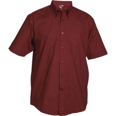 Roly Aifos pánská košile krátký rukáv granátová E5503-57