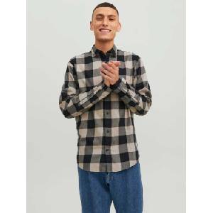 JACK & JONES Риза gingham twill - sportdepot - 25,27 лв