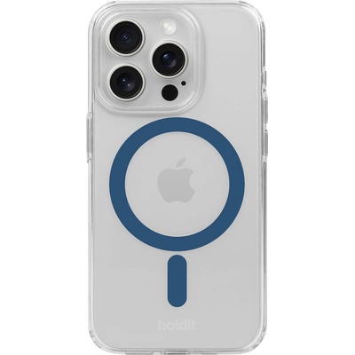 Holdit Калъф Holdit - MagSafe Case, iPhone 15 Pro, син/прозрачен (7330985162824)