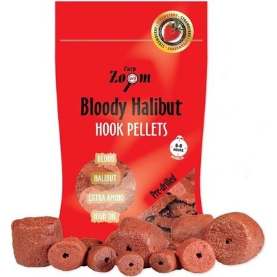 Carp Zoom STRAWBERRY HALIBUT HOOK PELLETS - S OTVOREM - 150 G/15 MM