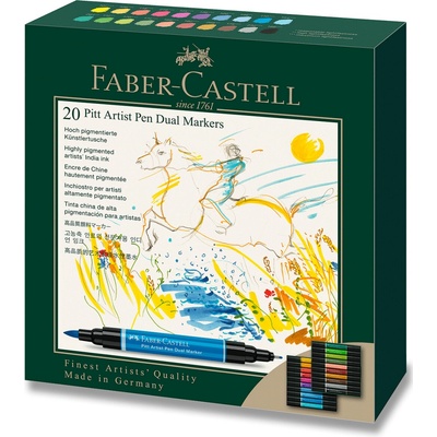 Faber-Castell Pitt Artist Pen Dual Marker sada 20 ks 162020