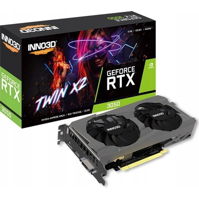 Inno3D GeForce RTX 3050 Twin X2 6GB GDDR6 N30502-06D6-1711VA60