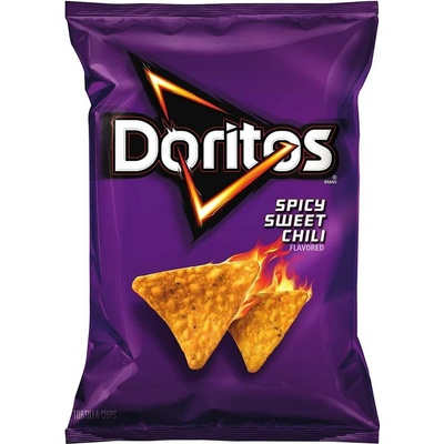 Doritos USA kukuřičné tortillové chipsy s příchutí chilli 92, 1 g