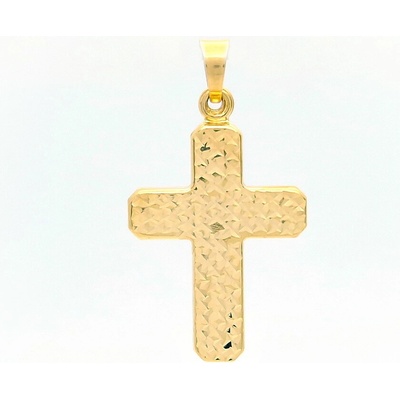 Šperk Holíč Zlatý Prívesok gravírovaný kríž ZPV266