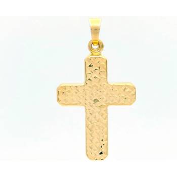Šperk Holíč Zlatý Prívesok gravírovaný kríž ZPV266
