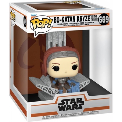 Funko Pop! 669 Deluxe Star Wars The Mandalorian Bo-Katan Kryze on the Throne