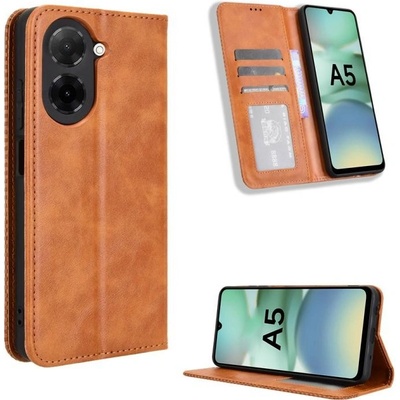 Protemio 107443 BUSINESS Peněženkový kryt pro Xiaomi Redmi A5 hnědý