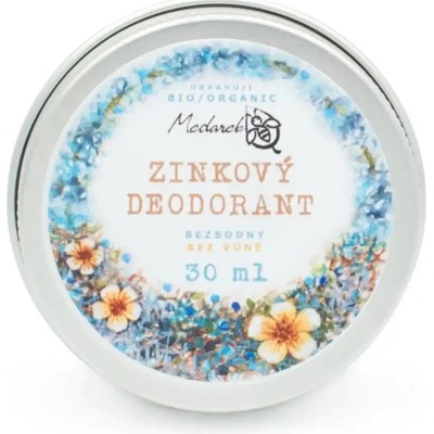 Medarek Bio zinkový deodorant bezsodý bez vůně 50 ml