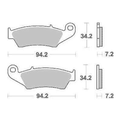 Brzdové destičky Brembo přední HONDA XL 650 V Transalp rok 01-07