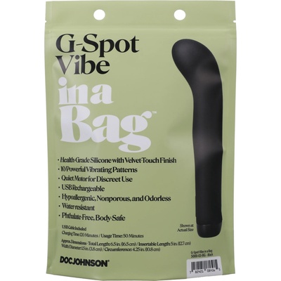 Doc Johnson in a Bag G-Spot Vibrator Black