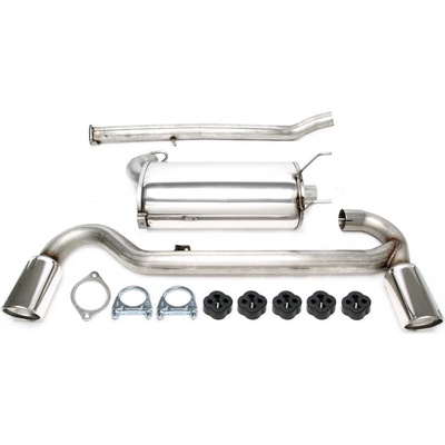 TA Technix sportovní nerezový catback duplex výfuk Mazda MX5 (NA, 89-97), 1x 90 mm rovná nerezová koncovka s pertlem pro obě strany