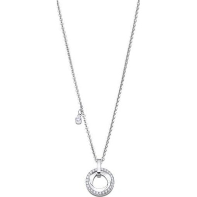 Lotus Style Elegantný oceľový náhrdelník so zirkónmi woman basic LS2176-1 / 1