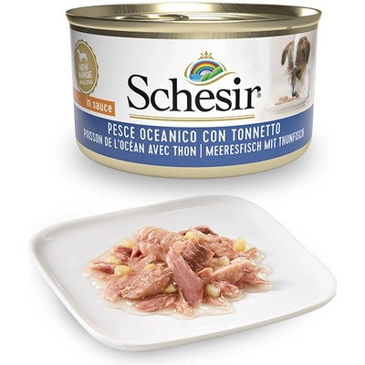 Schesir Dog Adult Oceánske ryby a tuniak 85 g