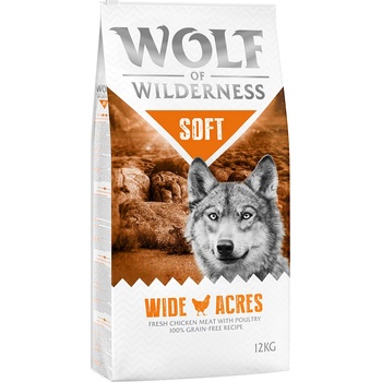 Wolf of Wilderness 12кг Soft - Wide Acres Wolf of Wilderness, суха храна за кучета с пиле
