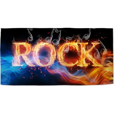 Sablio Ručník s potiskem Rock 50 x 100 cm