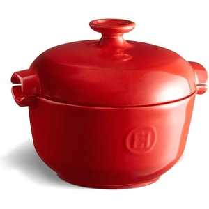 Emile Henry Керамична тенджера за ориз emile henry rice pot - Ø19.5 см (4.27 л) - цвят червен (eh 4577-34)