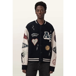 AllSaints жилетка мъжка от памук CHASE (M044KE)