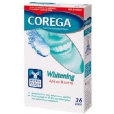COREGA Почистващи таблетки за протези, Corega Whitening Denture Cleanser 36 tabs