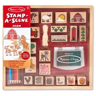 Melissa & Doug Тематичен комплект печати хамбар (18592)