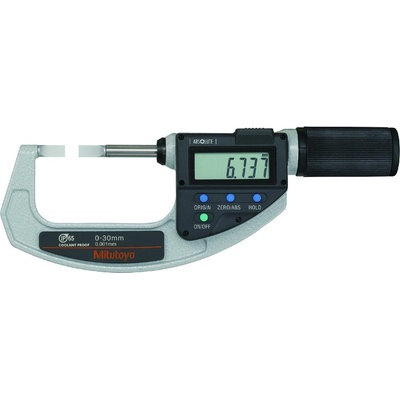 Mitutoyo Absolute Digimatic Třmenové mikrometry s úzkými měřícími plochami Quickmike 0-30 mm 422-411-20