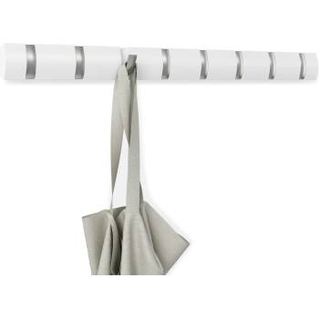 Image 1 of Umbra hk ltd (Канада) Закачалка за стена umbra flip с 8 бр. куки - цвят бял (umbra 318858-660)